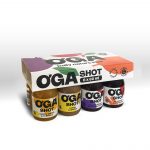 Etiķetes dabiskam ogu un augļu koncentrātam OGA